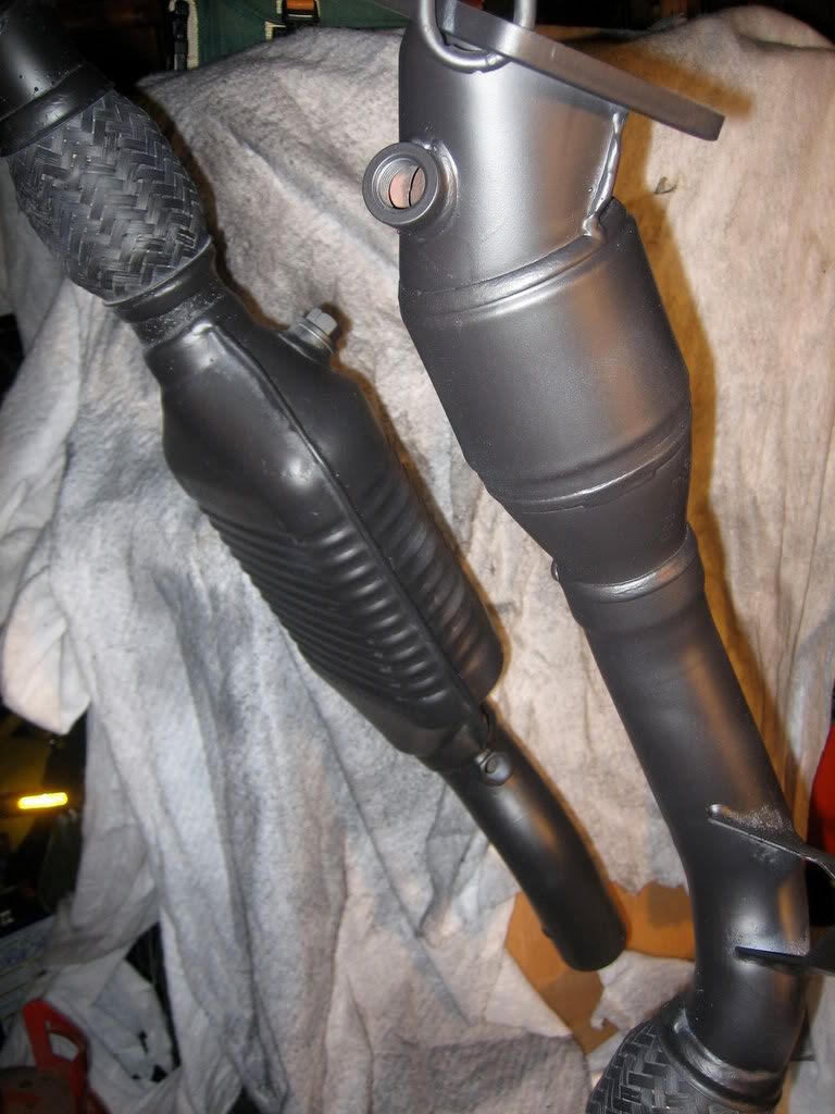 B5 S4 6spd downpipes + stock exhaust