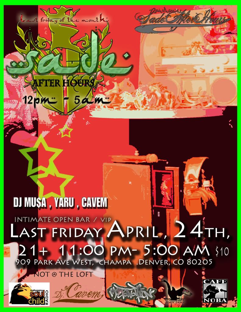 SADE AFTER HOURS IS THE LAST FRIDAY