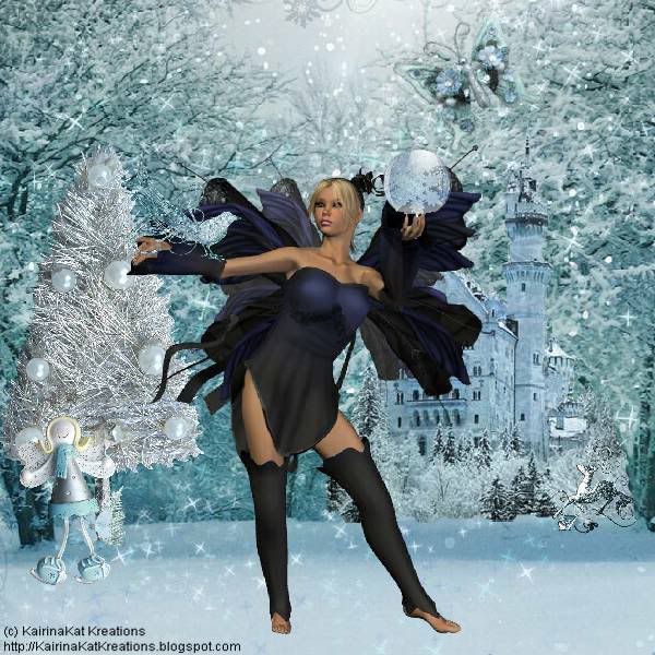 Fairies,Winter,Fantasy,Snow
