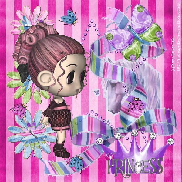 Princess,Chibi,Unicorn,Kids Tags