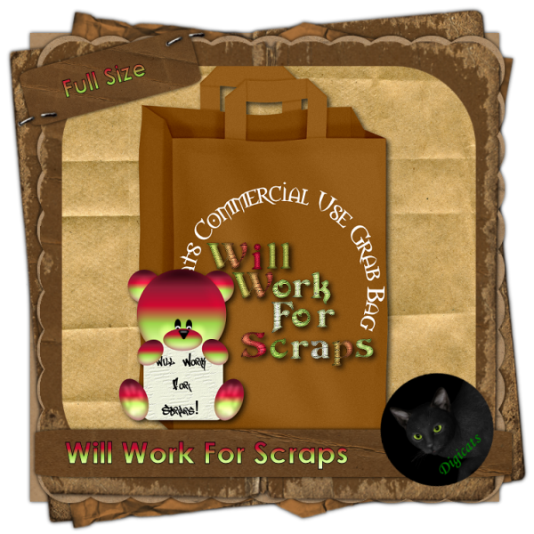 Will Work for Scraps CU Grab Bag