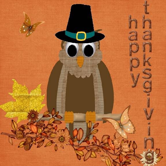 Autumn,Owl,Thanksgiving