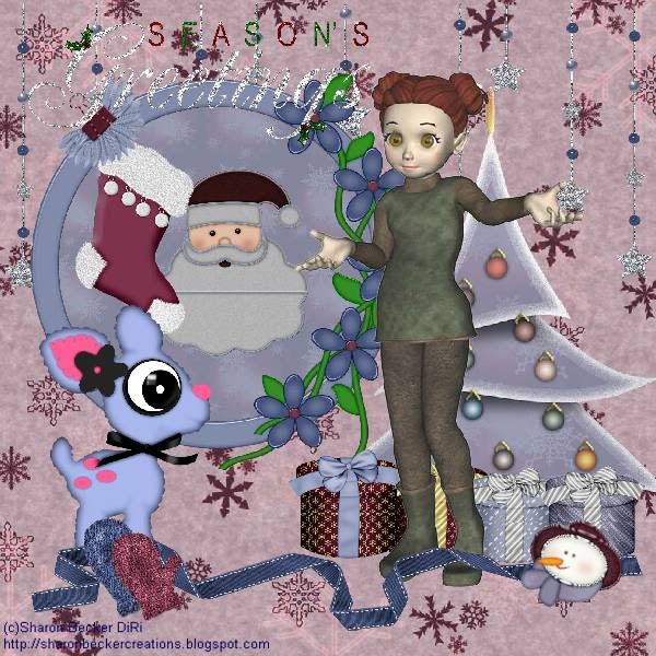 Elves,Santa,Reindeer,Snowman,Winter,Happy Holidays,Kids Tags