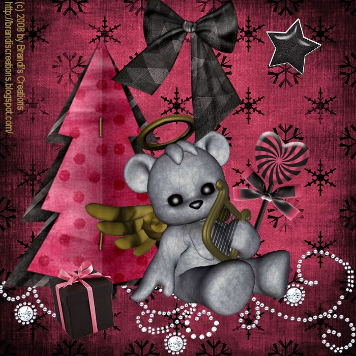 Angels & Devils,Plushies,Teddy Bear,Christmas,Happy Holidays,Holiday Glitter,Kids Tags