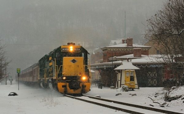 Winter Freight Train