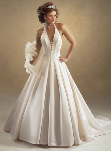 Wedding Dress Helterneck