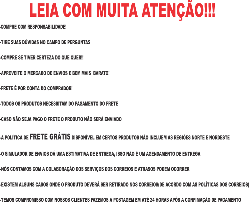 LEIA COM ATENÇÃO