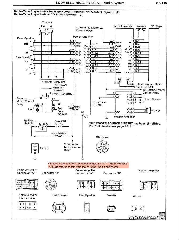 1991 toyota mr2 stereo wiring diagram #3