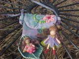 Mama and Baby Fairy Playset in a Little Purse