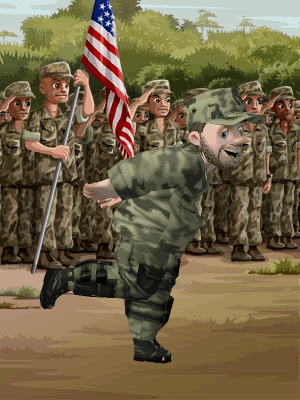 animated soldier