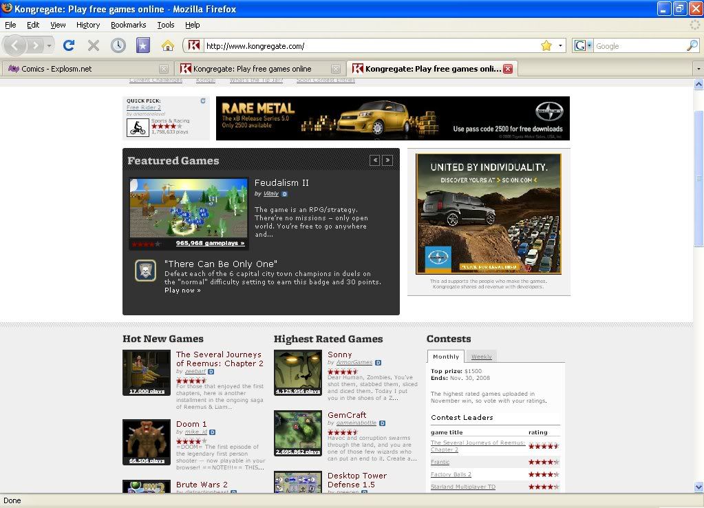 Kongregate bug