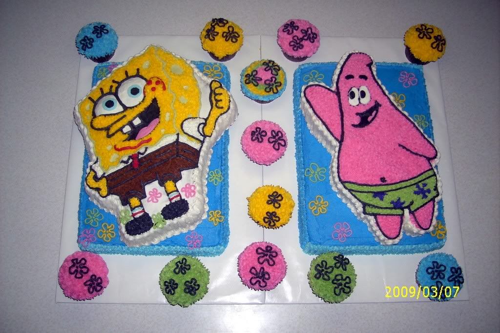SpongeBob And Patrick Cake Photo by funwithcakes | Photobucket