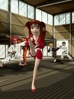 Animated Karate photo: Karate Girl (Large Animated Bodyshot) mz_0201_10018157621.gif