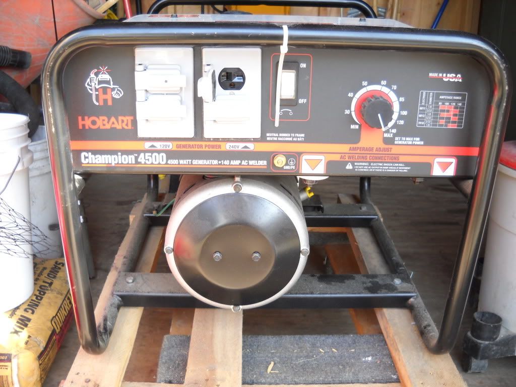 generator welder for sale (Hobart Champion 4500w with 120 and 220outlets)