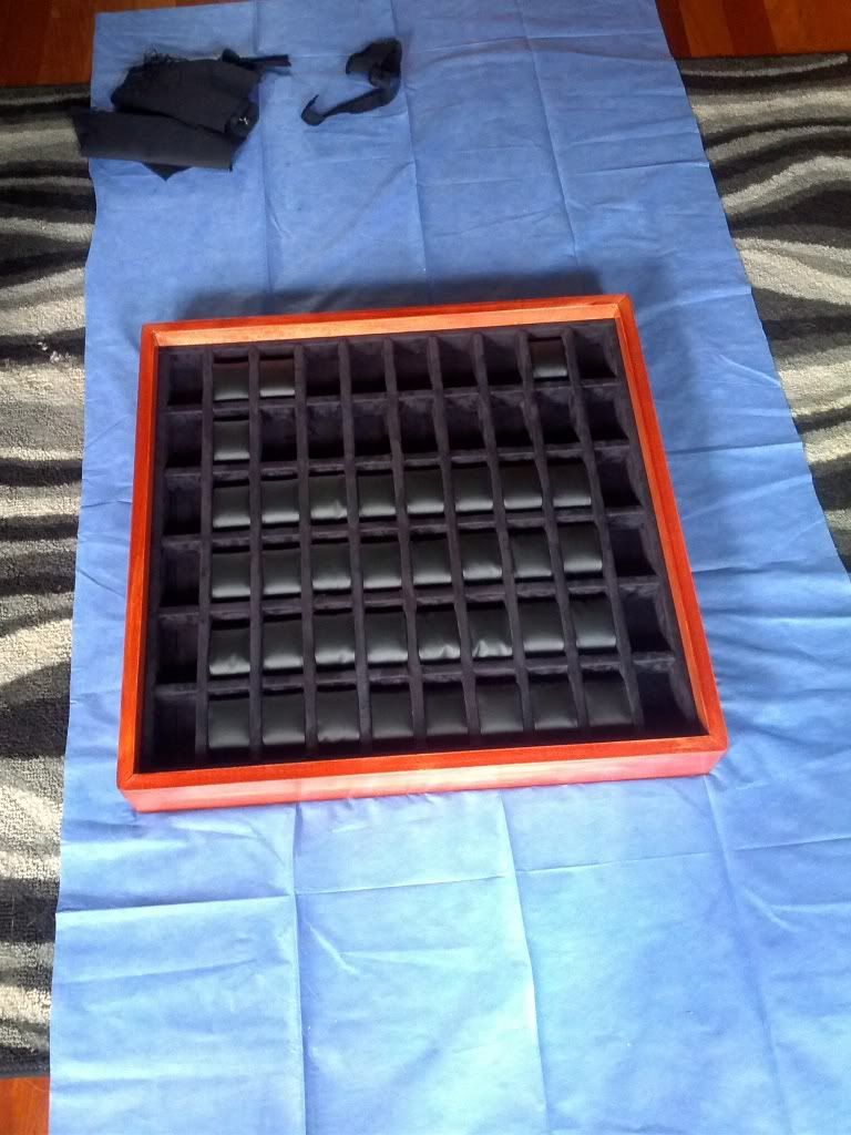 Wall mount watch display case build