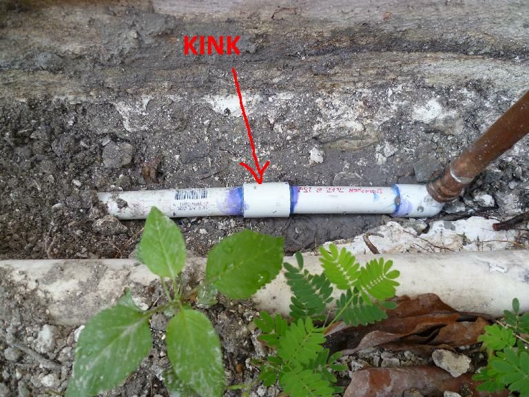 Kink in PVC coupling OK?