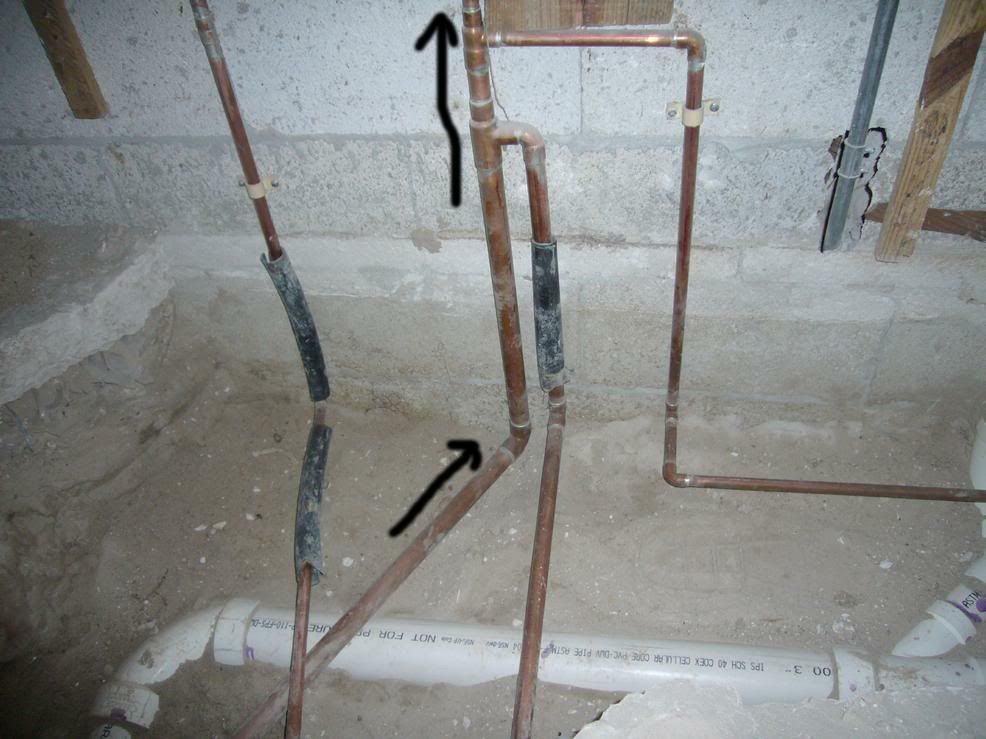 copper pipe below grade questions