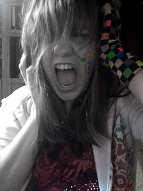 color splash, scream. Pictures, Images and Photos