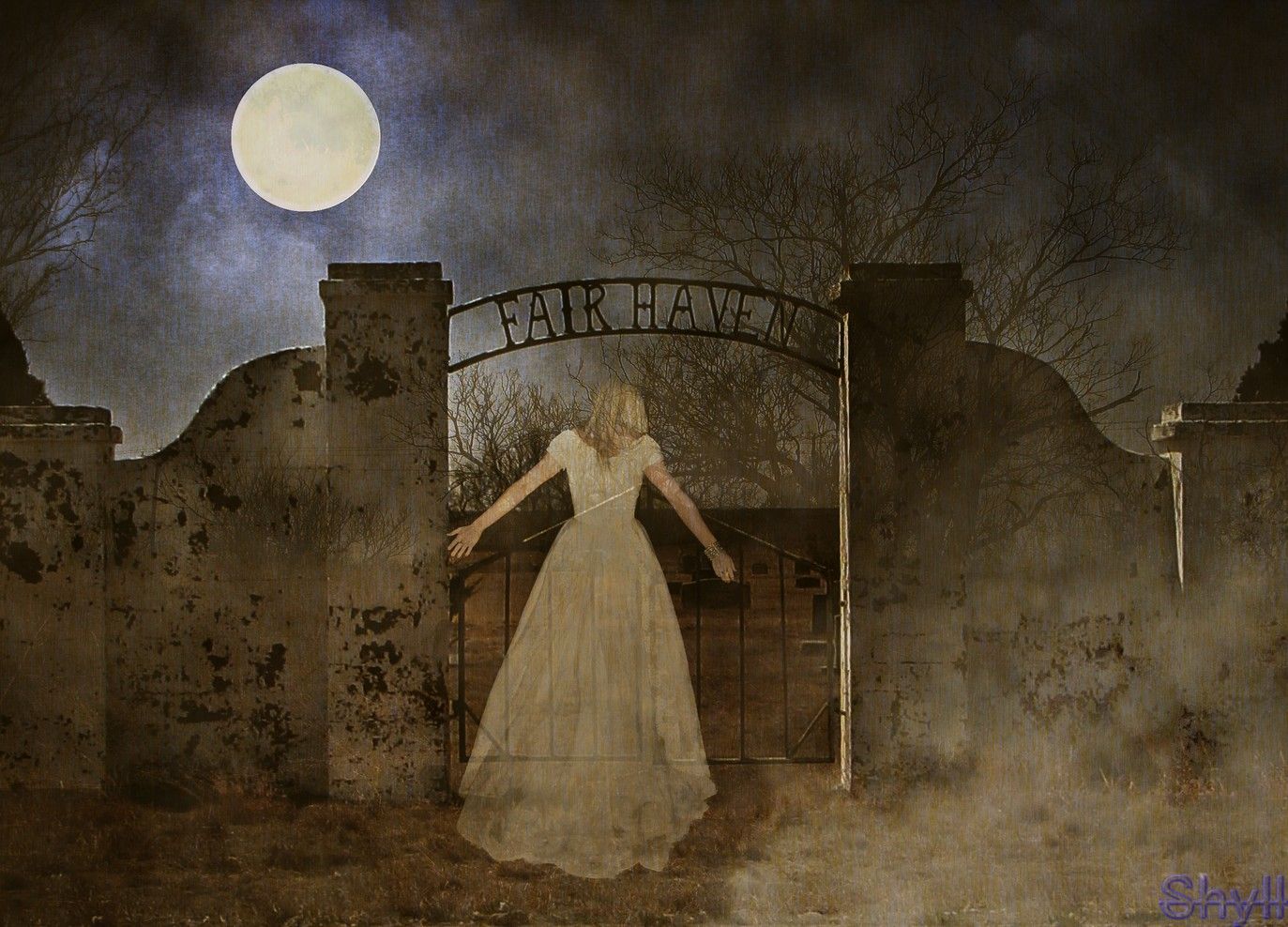 lady  in white ghost at the cementary photo:  ResthavenLyndseyBEST_wm.jpg