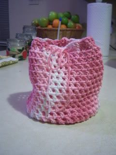Strawberry Smoothie Drawstring Bag