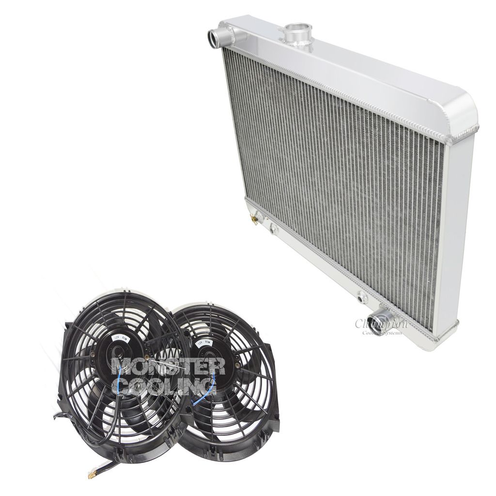 Champion Racing 3 Row Aluminum Radiator For 1965-67 Pontiac Cars