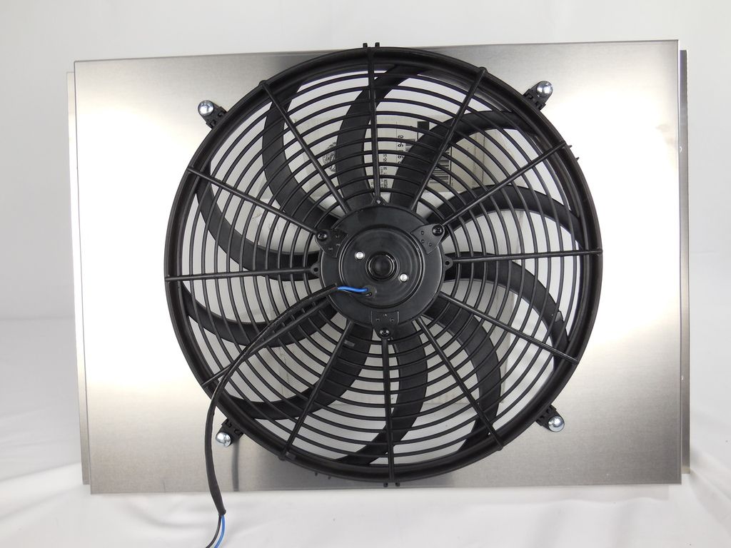Catalina Aluminum Radiator Fan Shroud /& 16/" Electric Fan /& Relay Kit Fits 284