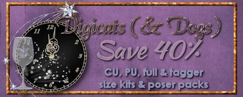 40% Off Digicats (& Dogs) designs