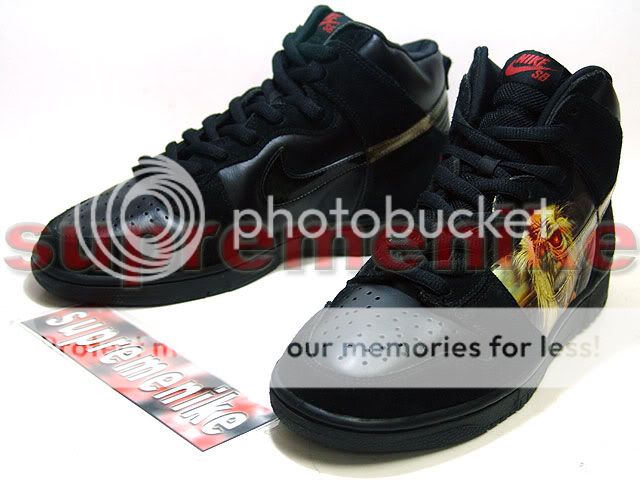 Nike Dunk High SB IRON MAIDEN sample supreme flom paris  