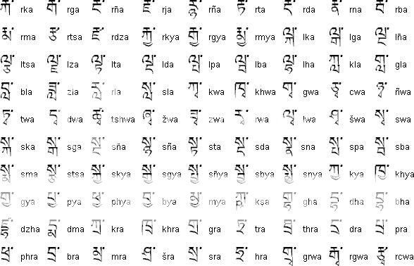 梵文字母表图片