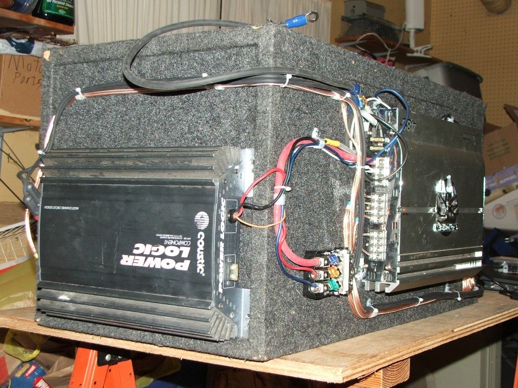 All wiring is labeled and secured. Tried to keep signal and power reasonably far away from each other. The speaker terminal strip was mounted solidly and ...