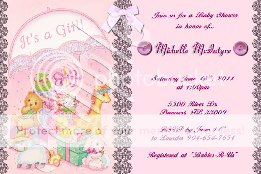 Baby Shower Nojo Emily Custom Photo Invitations with envvelopes More 