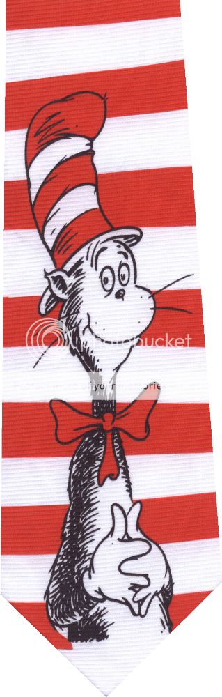 DR. SEUSS CAT IN THE HAT REVERSIBLE TWO TIES IN ONE NEW NOVELTY TIE | eBay