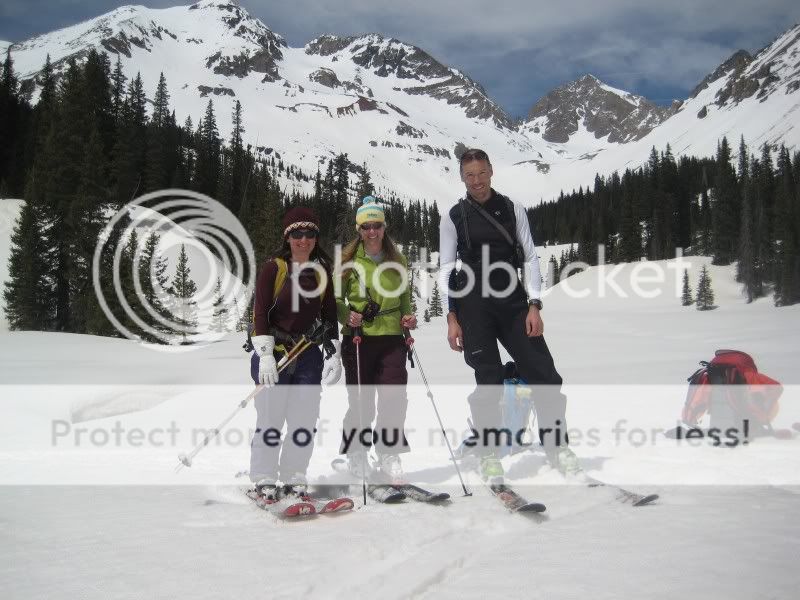 Backcountry skiing Mount Wilson. 