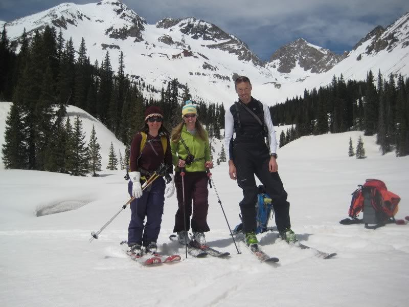 Backcountry skiing Mount Wilson. 