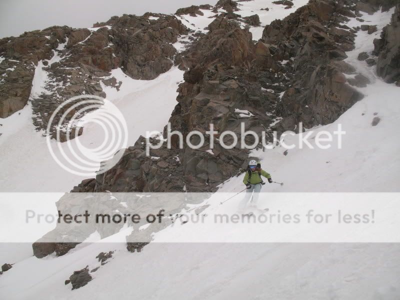 backcountry skiing on Mount Sneffels