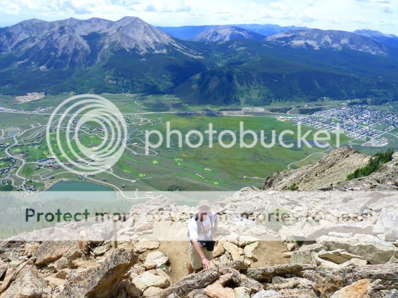 hiking the peak at Crested Butte Mountain Resort