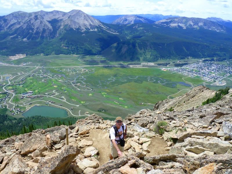 hiking the peak at Crested Butte Mountain Resort