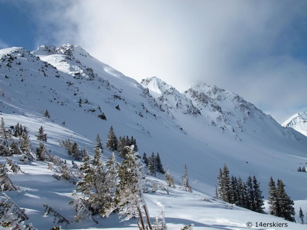 Backcountry skiing in Cooke City, MT. 